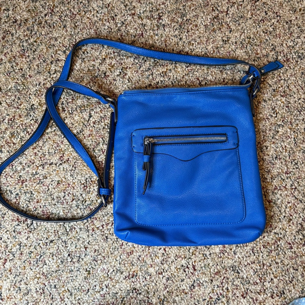Royal Blue Crossbody Purse Adjustable Strap